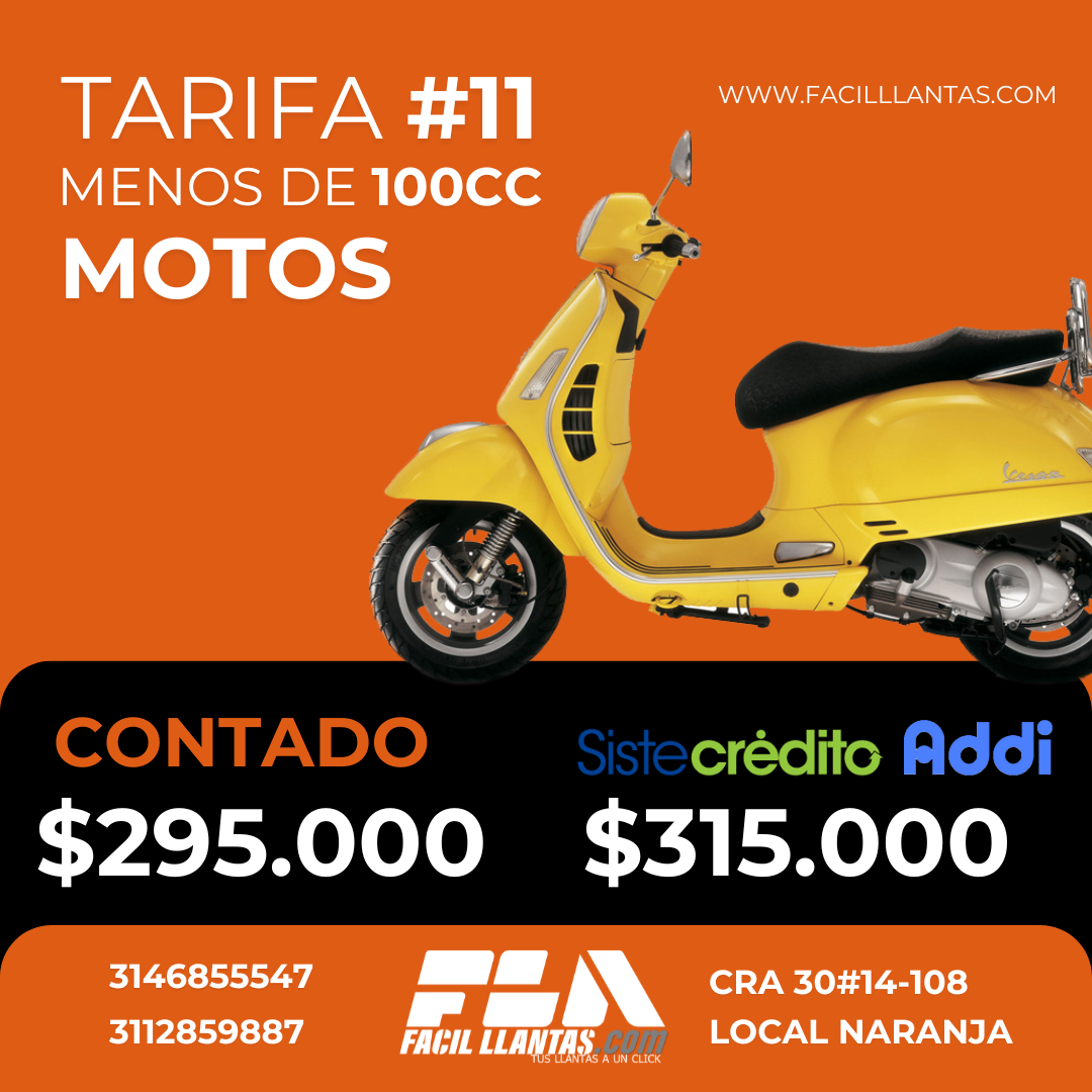 SOAT para Moto menos de 100cc