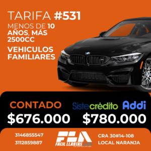 SOAT para Carro, mas de 2500cc y menos de 10 años