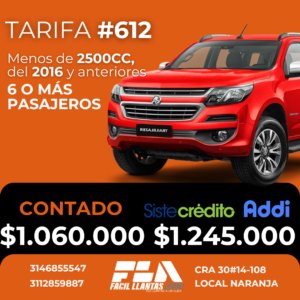 SOAT para Vehiculo de 6 o mas pasajeros, menos de 2500cc y mas de 10 años